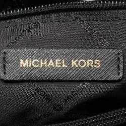 Pre Owned Michael Kors Black Leather Sofia Ballet Shoulder Bag