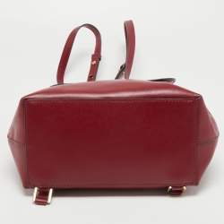 Michael Kors Red Leather Mott Backpack