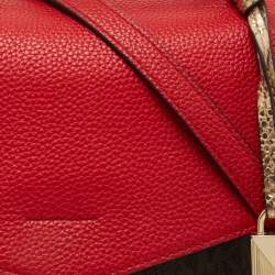 Pre Owned Michael Kors Multicolor Coated Canvas and Leather Bristol Medium Top Handle Bag