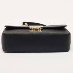 Pre Owned Michael Kors Black Saffiano Leather Medium Brandi Shoulder Bag