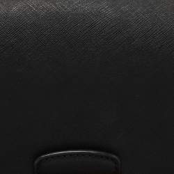 Pre Owned Michael Kors Black Saffiano Leather Medium Brandi Shoulder Bag