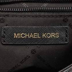 Pre Owned Michael Kors Black Saffiano Leather Medium Brandi Shoulder Bag