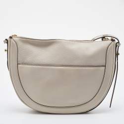 Pre Owned Michael Kors Off White Leather Large Jagger Shoulder Bag