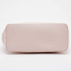 Pre Owned Michael Kors Light Pink Saffiano Leather Jet Set Shopper Tote