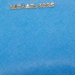 مملوكة مسبقًا Michael Kors Light Blue Leather Mini Selma Crossbody Bag