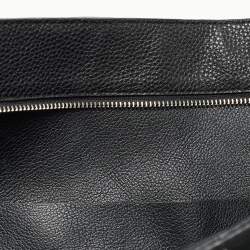 Pre Owned Michael Kors Black Grain Leather Kimberly Tote