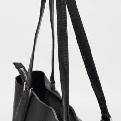 Pre Owned Michael Kors Black Grain Leather Kimberly Tote