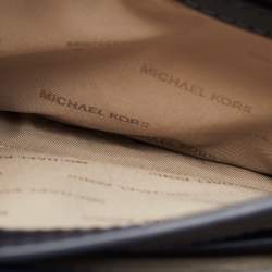 Pre Owned Michael Kors Navy Blue Leather Mott Chain Swag Shoulder Bag