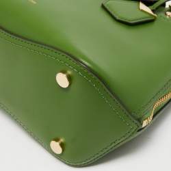 Pre Owned Michael Kors Green Leather Blakely Tote