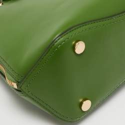 Pre Owned Michael Kors Green Leather Blakely Tote