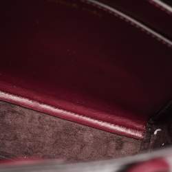 Pre Owned Michael Kors Burgundy Signature Coated Canvas, Leather and Suede Sinclair Tote