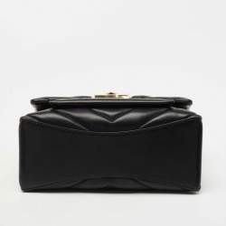 Pre Owned Michael Kors Black Quilted Leather Medium Cece Shoulder Bag