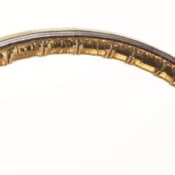 Pre Owned Michael Kors Gold Croc Embossed Leather Hamilton Studio Tote