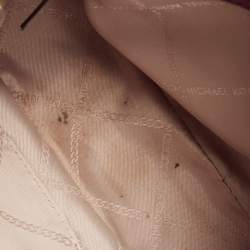 Pre Owned Michael Kors Burgundy Leather Jet Set Camera Crossbody Bag