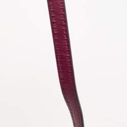 Pre Owned Michael Kors Burgundy Leather Jet Set Camera Crossbody Bag