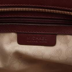 Pre Owned  حقيبة ساتشل مايكل مايكل كورس سيلما جلد أحمر متوسطة