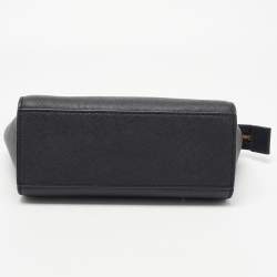 Pre Owned MICHAEL Michael Kors Black Leather Medium Selma Crossbody Bag