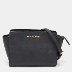 Michael Kors Black Leather Mini Selma Crossbody Bag Michael Kors | TLC