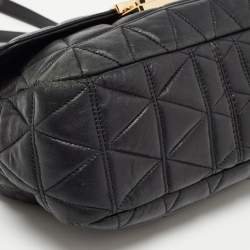 Pre Owned Michael Kors Black Quilted Leather Large Sloan Shoulder Bag