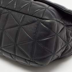 Pre Owned Michael Kors Black Quilted Leather Large Sloan Shoulder Bag