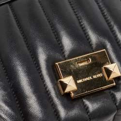 Pre Owned Michael Kors Black Quilted Leather Small Whitney Shoulder Bag