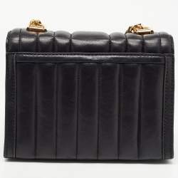 Pre Owned Michael Kors Black Quilted Leather Small Whitney Shoulder Bag