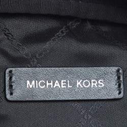 Michael Kors Black/White Signature Coated Canvas Mott Belt Bag