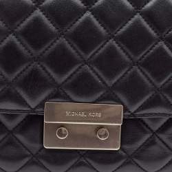 Pre Owned Michael Kors Black Quilted Leather Large Sloan Shoulder Bag