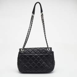 Pre Owned Michael Kors Black Quilted Leather Large Sloan Shoulder Bag