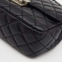 Pre Owned Michael Kors Black Quilted Leather Large Sloan Shoulder Bag