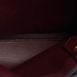 Pre Owned Michael Kors Brown/Burgundy Signature Coated Canvas and Leather Tote