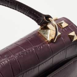 Pre Owned Michael Kors Burgundy Leather Karla Satchel