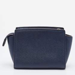 Pre Owned حقيبة كروس مايكل كورس ميني سيلما جلد بني 