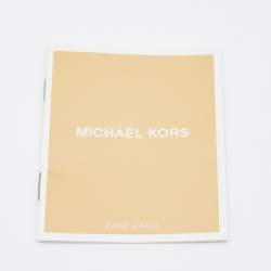 Michael Kors Gold Holographic Leather Medium Rhea Backpack