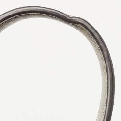 Pre Owned Michael Kors Grey/Silver Saffiano Leather Small Greenwich Bucket Bag