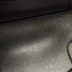 Pre Owned Michael Kors Grey/Silver Saffiano Leather Small Greenwich Bucket Bag