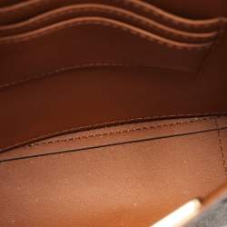 Pre Owned Michael Kors Brown Signature Coated Canvas and Leather Mini Mercer Tote