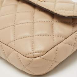 Michael Kors Beige Quilted Leather Sloan Belt Bag