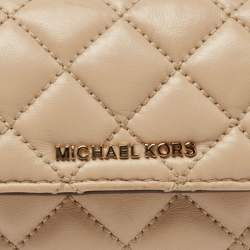 Michael Kors Beige Quilted Leather Sloan Belt Bag