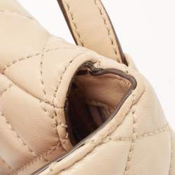 Michael Kors Beige Quilted Leather Sloan Belt Bag