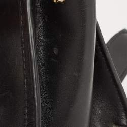 Pre Owned Michael Kors Black Leather Mini Whitney Top Handle Bag