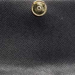 Pre Owned Michael Kors Black Leather Flap Top Handle Bag