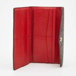 مملوكة مسبقًا Michael Kors Brown Monogram Coated Canvas Continental Wallet