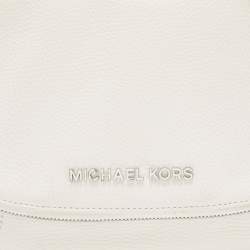 Pre Owned Michael Kors Off White Leather Medium Bedford Top Handle Bag