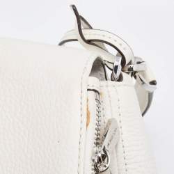Pre Owned Michael Kors Off White Leather Medium Bedford Top Handle Bag