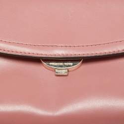 Pre Owned Michael Kors Old Rose Leather Ava Top Handle Bag
