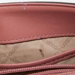 Pre Owned Michael Kors Old Rose Leather Ava Top Handle Bag