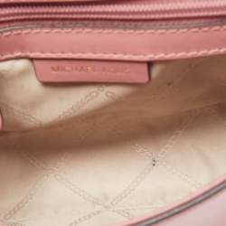 Pre Owned Michael Kors Old Rose Leather Ava Top Handle Bag