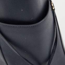 Pre Owned Michael Kors Blue Leather Jet Set Tote