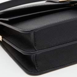 Pre Owned Michael Kors Black Leather Medium Greenwich Shoulder Bag